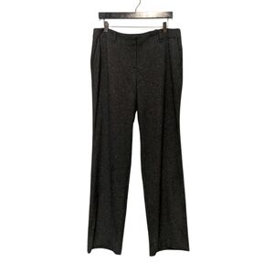 J.Jill Dress Pants Straight Leg Mid Rise Black White Flecked 12 Stretch